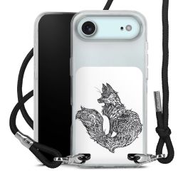 New Carry Case Transparent Stoff schwarz/silber