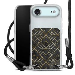 New Carry Case Transparent Stoff schwarz/silber