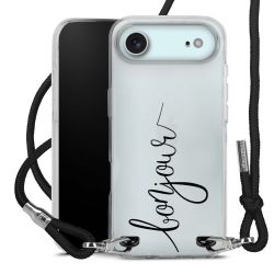 New Carry Case Transparent Stoff schwarz/silber