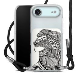 New Carry Case Transparent Stoff schwarz/silber