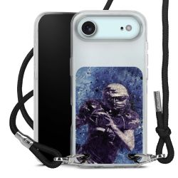 New Carry Case Transparent Stoff schwarz/silber