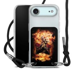 New Carry Case Transparent Stoff schwarz/silber