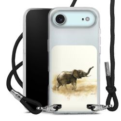 New Carry Case Transparent Stoff schwarz/silber