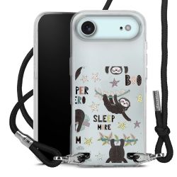 New Carry Case Transparent Stoff schwarz/silber