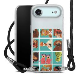 New Carry Case Transparent Stoff schwarz/silber