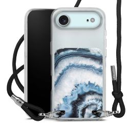 New Carry Case Transparent Stoff schwarz/silber