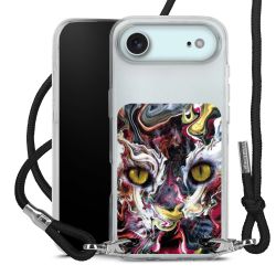 New Carry Case Transparent Stoff schwarz/silber