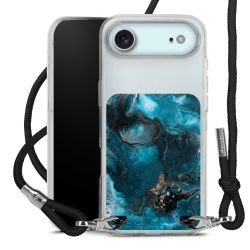 New Carry Case Transparent Stoff schwarz/silber