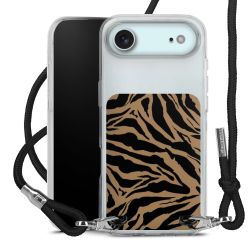 New Carry Case Transparent Stoff schwarz/silber