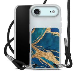 New Carry Case Transparent Stoff schwarz/silber