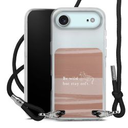 New Carry Case Transparent Stoff schwarz/silber