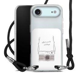 New Carry Case Transparent Stoff schwarz/silber