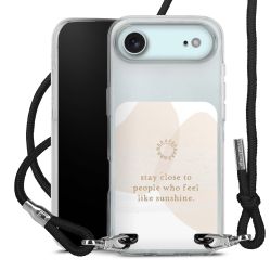 New Carry Case Transparent Stoff schwarz/silber