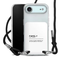 New Carry Case Transparent Stoff schwarz/silber