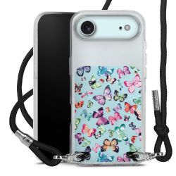 New Carry Case Transparent Stoff schwarz/silber