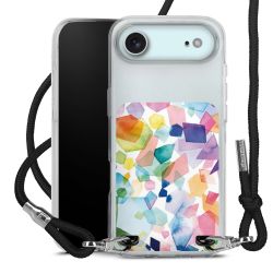 New Carry Case Transparent Stoff schwarz/silber