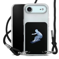 New Carry Case Transparent Stoff schwarz/silber