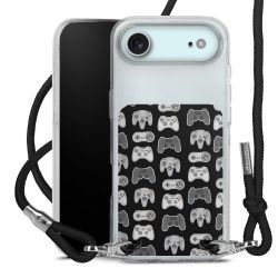 New Carry Case Transparent Stoff schwarz/silber