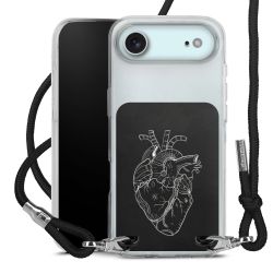 New Carry Case Transparent Stoff schwarz/silber