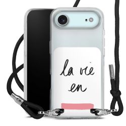 New Carry Case Transparent Stoff schwarz/silber