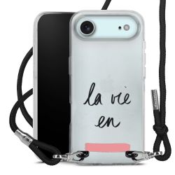 New Carry Case Transparent Stoff schwarz/silber