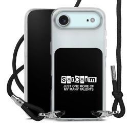 New Carry Case Transparent Stoff schwarz/silber