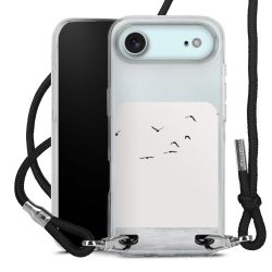 New Carry Case Transparent Stoff schwarz/silber