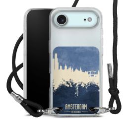 New Carry Case Transparent Stoff schwarz/silber