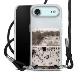 New Carry Case Transparent Stoff schwarz/silber