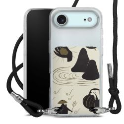 New Carry Case Transparent Stoff schwarz/silber