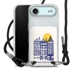 New Carry Case Transparent Stoff schwarz/silber