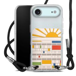 New Carry Case Transparent Stoff schwarz/silber