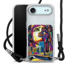 New Carry Case Transparent Stoff schwarz/silber