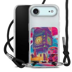 New Carry Case Transparent Stoff schwarz/silber