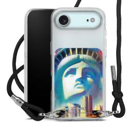 New Carry Case Transparent Stoff schwarz/silber