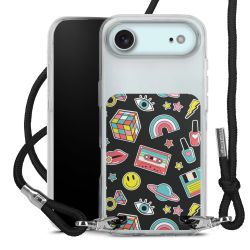 New Carry Case Transparent Stoff schwarz/silber