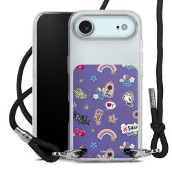 New Carry Case Transparent Stoff schwarz/silber