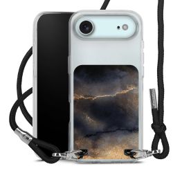 New Carry Case Transparent Stoff schwarz/silber