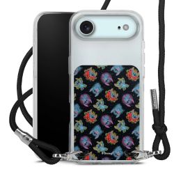 New Carry Case Transparent Stoff schwarz/silber