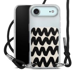 New Carry Case Transparent Stoff schwarz/silber