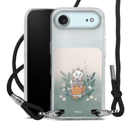 New Carry Case Transparent Stoff schwarz/silber