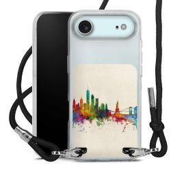 New Carry Case Transparent Stoff schwarz/silber