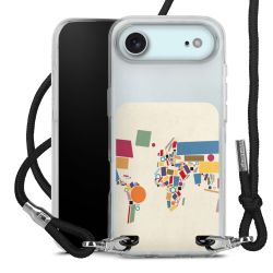 New Carry Case Transparent Stoff schwarz/silber