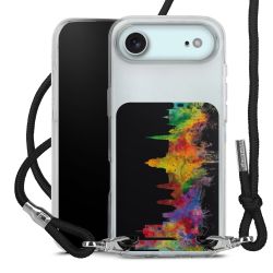 New Carry Case Transparent Stoff schwarz/silber