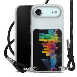 New Carry Case Transparent Stoff schwarz/silber