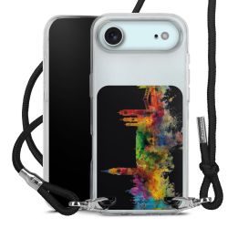 New Carry Case Transparent Stoff schwarz/silber