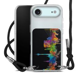 New Carry Case Transparent Stoff schwarz/silber