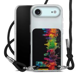 New Carry Case Transparent Stoff schwarz/silber