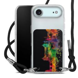 New Carry Case Transparent Stoff schwarz/silber