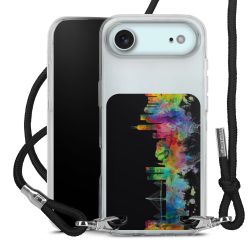 New Carry Case Transparent Stoff schwarz/silber